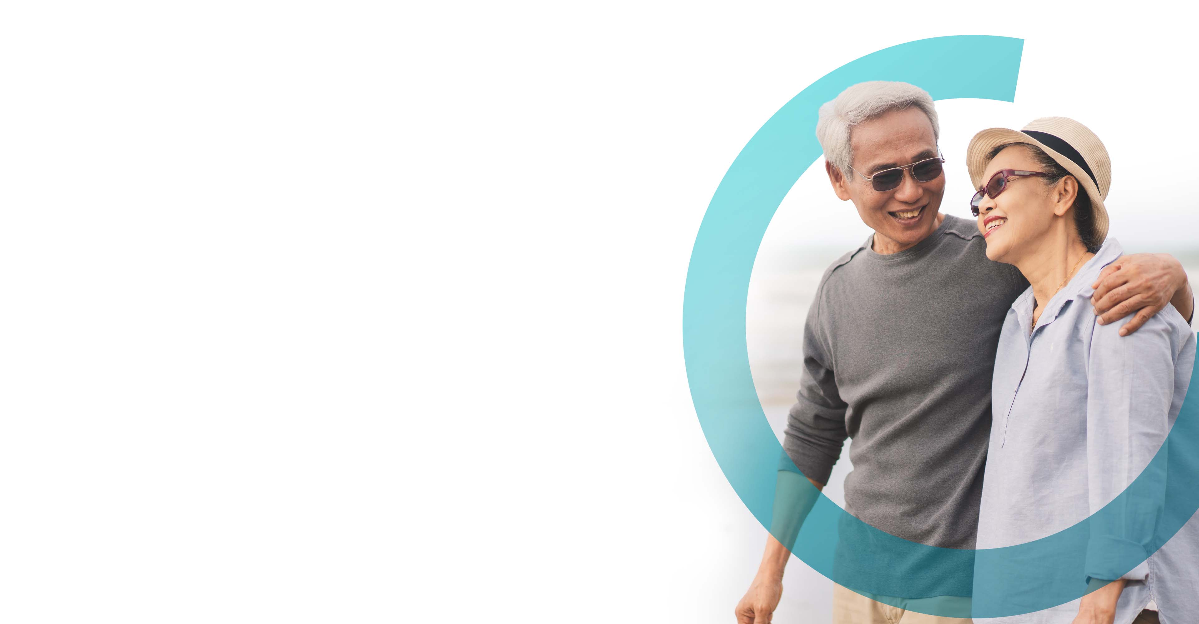 Mother and son embracing